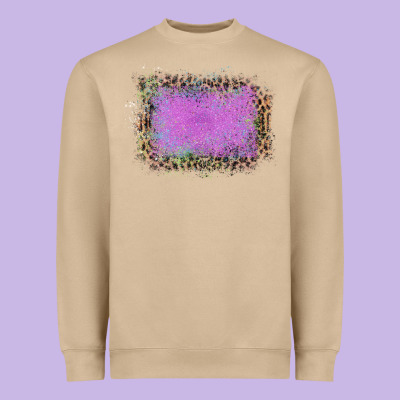Old Leopard Purple Glitter Frame Heavyweight Sweatshirt Designed By Bettercallsaul