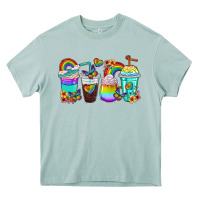 Arona rainbow coffee cups Heavy Core Tee - texasbilliewilder