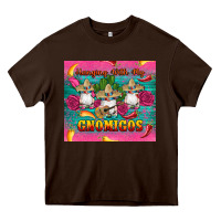 Chocolate Brown mexican hanging with my gnomigos Heavy Core Tee - Artiststas