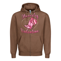 Chestnut howdy valentine Zipper Hoodie - MaliasSmallBusiness