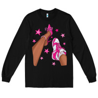 Black afro sneakers and heels Long Sleeve Tee - NancyCooperArtShop