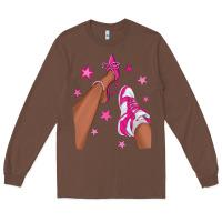 Chestnut afro sneakers and heels Long Sleeve Tee - NancyCooperArtShop