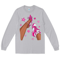 Moon Dust afro sneakers and heels Long Sleeve Tee - NancyCooperArtShop
