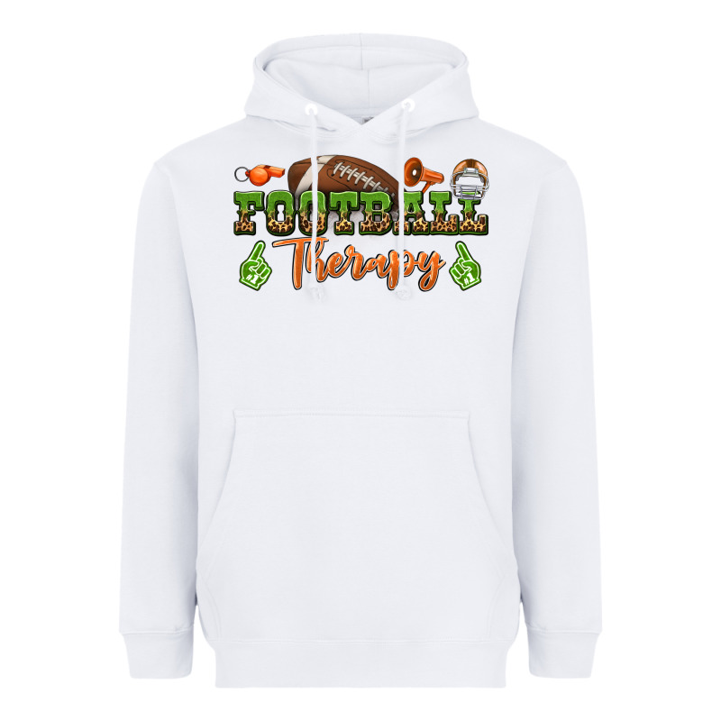 Football Therapy Heavyweight Hoodie by BundleAndBundleShop | Teevron