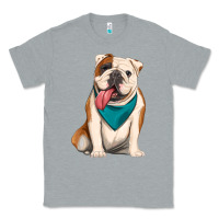 Heather Grey english bulldog Classic Tee - Artiststas
