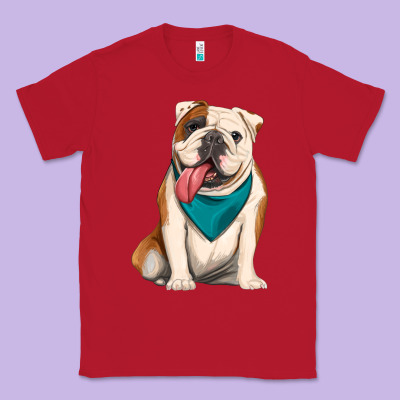 English Bulldog Classic Tee Designed By Artiststas