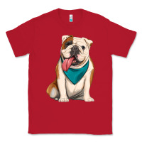 Red english bulldog Classic Tee - Artiststas