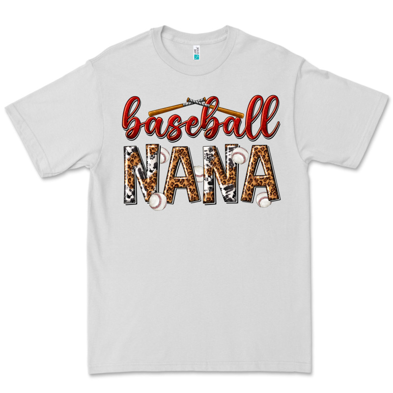Baseball Nana With Leopard Premium Tee by texasbilliewilder | Teevron