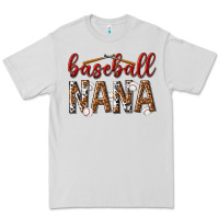 Dove Grey baseball nana with leopard Premium Tee - texasbilliewilder