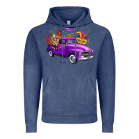 Mardi Gras Truck King's Cake Vintage Hoodie | Teevron