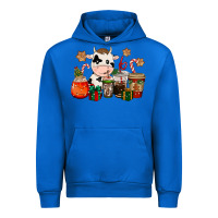 Cobalt cow coffee cups christmas Urban Hoodie - CowGirlArtShop