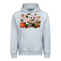 Heather Grey cow coffee cups christmas Urban Hoodie - CowGirlArtShop
