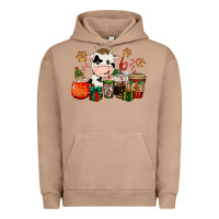 Pigment Burro cow coffee cups christmas Urban Hoodie - CowGirlArtShop