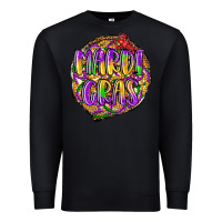 Black mardi gras Premium Sweatshirt - LillyAllenDesigns