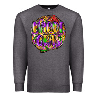 Charcoal Heather mardi gras Premium Sweatshirt - LillyAllenDesigns