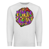 Oatmeal Heather mardi gras Premium Sweatshirt - LillyAllenDesigns