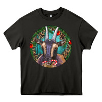 Asphalt Dark Goat Christmas Heavy Core Tee - RanaPortraitStore