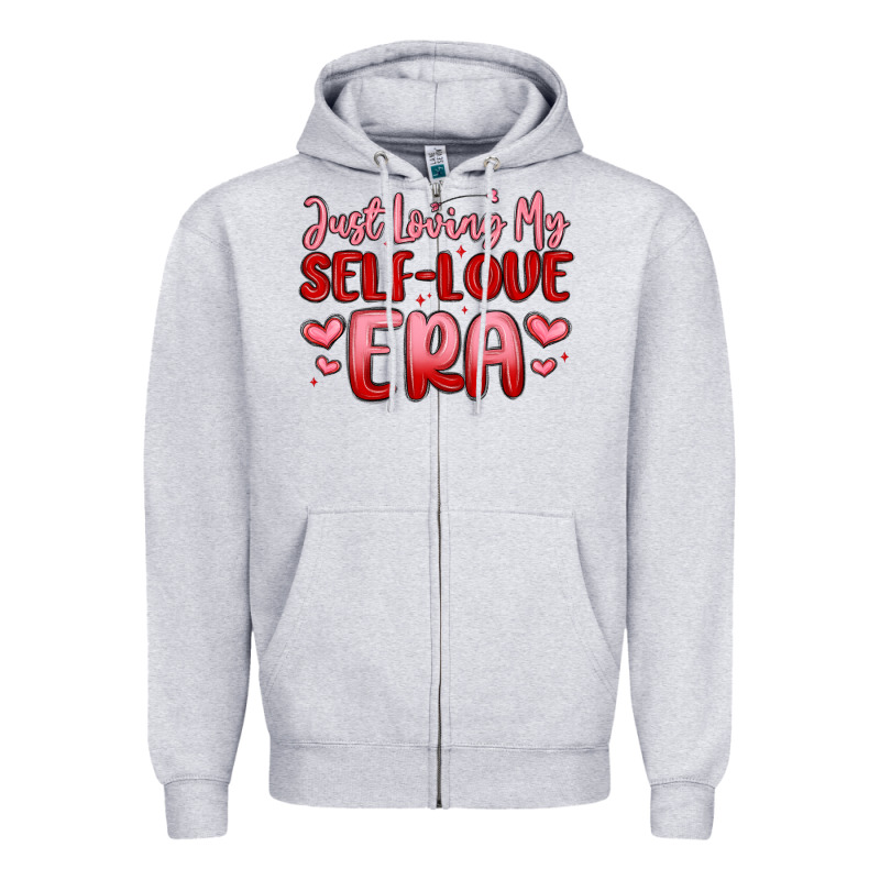 Just Loving My Self Love Era Zipper Hoodie by MaliasSmallBusiness | Teevron