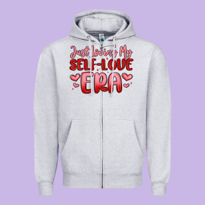 Just Loving My Self Love Era Zipper Hoodie Designed By Maliassmallbusiness