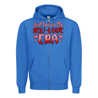 True Royal just loving my self love era Zipper Hoodie - MaliasSmallBusiness