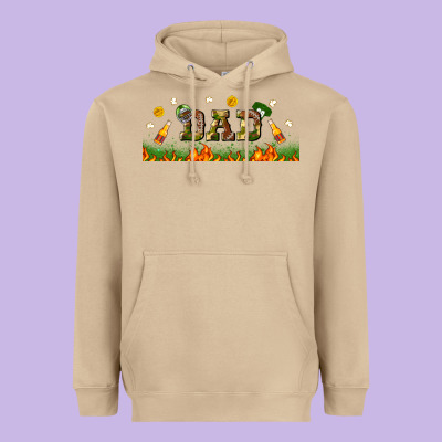 American Football Dad Libbey Glass Heavyweight Hoodie Designed By Bundleandbundleshop