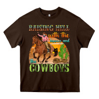Raising Hell With The Hippies And The Cowboys Heavy Core Tee | Teevron