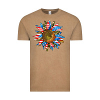 Vintage Coffee sunflower front Vintage Tee - AdoDesignShop