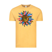 Vintage Mustard sunflower front Vintage Tee - AdoDesignShop