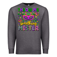 Charcoal Heather throw me something mister Premium Sweatshirt - LillyAllenDesigns