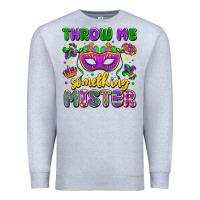 Heather Grey throw me something mister Premium Sweatshirt - LillyAllenDesigns