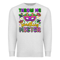 Oatmeal Heather throw me something mister Premium Sweatshirt - LillyAllenDesigns