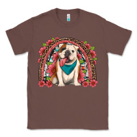 Chestnut english bulldog floral rainbow Classic Tee - Artiststas