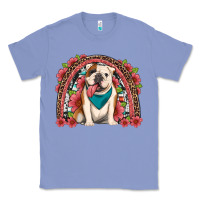 Colony Blue english bulldog floral rainbow Classic Tee - Artiststas