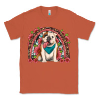 Copper english bulldog floral rainbow Classic Tee - Artiststas