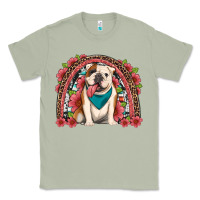Matcha english bulldog floral rainbow Classic Tee - Artiststas