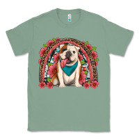 Sage english bulldog floral rainbow Classic Tee - Artiststas