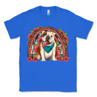 True Royal english bulldog floral rainbow Classic Tee - Artiststas