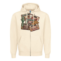 Sandshell 90s country cassette tapes Zipper Hoodie - MaliasSmallBusiness