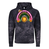 Cloud Black summer sun rainbow Vintage Hoodie - HRA Design Shop