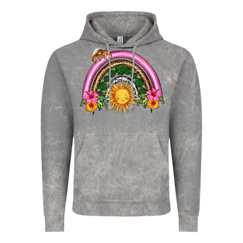 Summer Sun Rainbow Vintage Hoodie by HRA Design Shop | Teevron