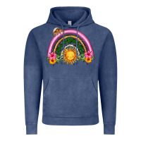 Vintage Denim summer sun rainbow Vintage Hoodie - HRA Design Shop