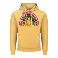 Vintage Mustard summer sun rainbow Vintage Hoodie - HRA Design Shop