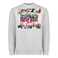 Heather Grey her battle is my battle Heavyweight Sweatshirt - JahusDesignShop