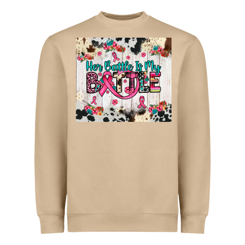 Her Battle Is My Battle Heavyweight Sweatshirt by JahusDesignShop | Teevron