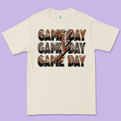 Game Day Game Day Football Lightning Bolt Premium Tee Designed By Zillion Design Studio