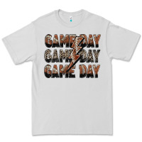 Dove Grey game day game day football lightning bolt Premium Tee - Zillion Design Studio