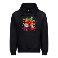 Black its fine were fine everything is fine Urban Hoodie - CowGirlArtShop