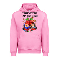Fuchsia Pink its fine were fine everything is fine Urban Hoodie - CowGirlArtShop