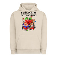Pigment French Oak its fine were fine everything is fine Urban Hoodie - CowGirlArtShop