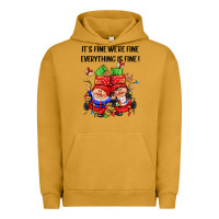 Pigment Peanut Butter its fine were fine everything is fine Urban Hoodie - CowGirlArtShop